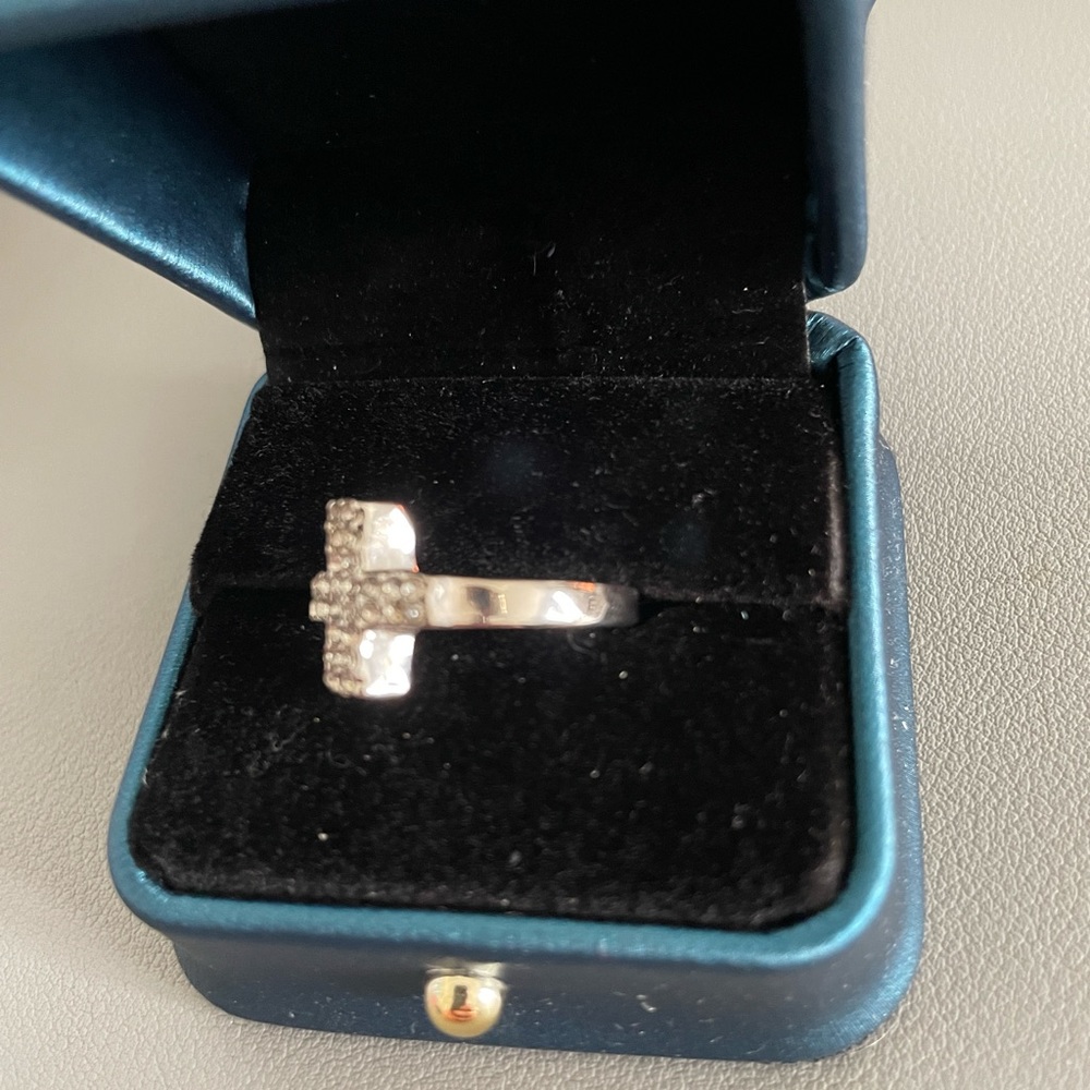Cross ring, silver - Picture 2 of 3